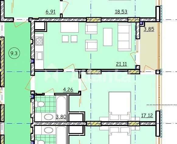 Продаж 1-кімнатної квартири 50 м² у ЖК «Стрім-Львів» — вул.