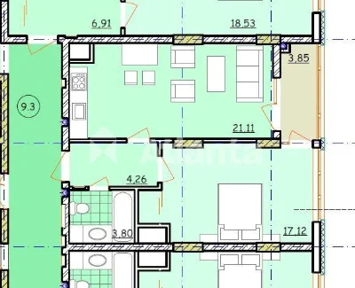 Продаж 1-кімнатної квартири 50 м² у ЖК «Стрім-Львів» — вул.