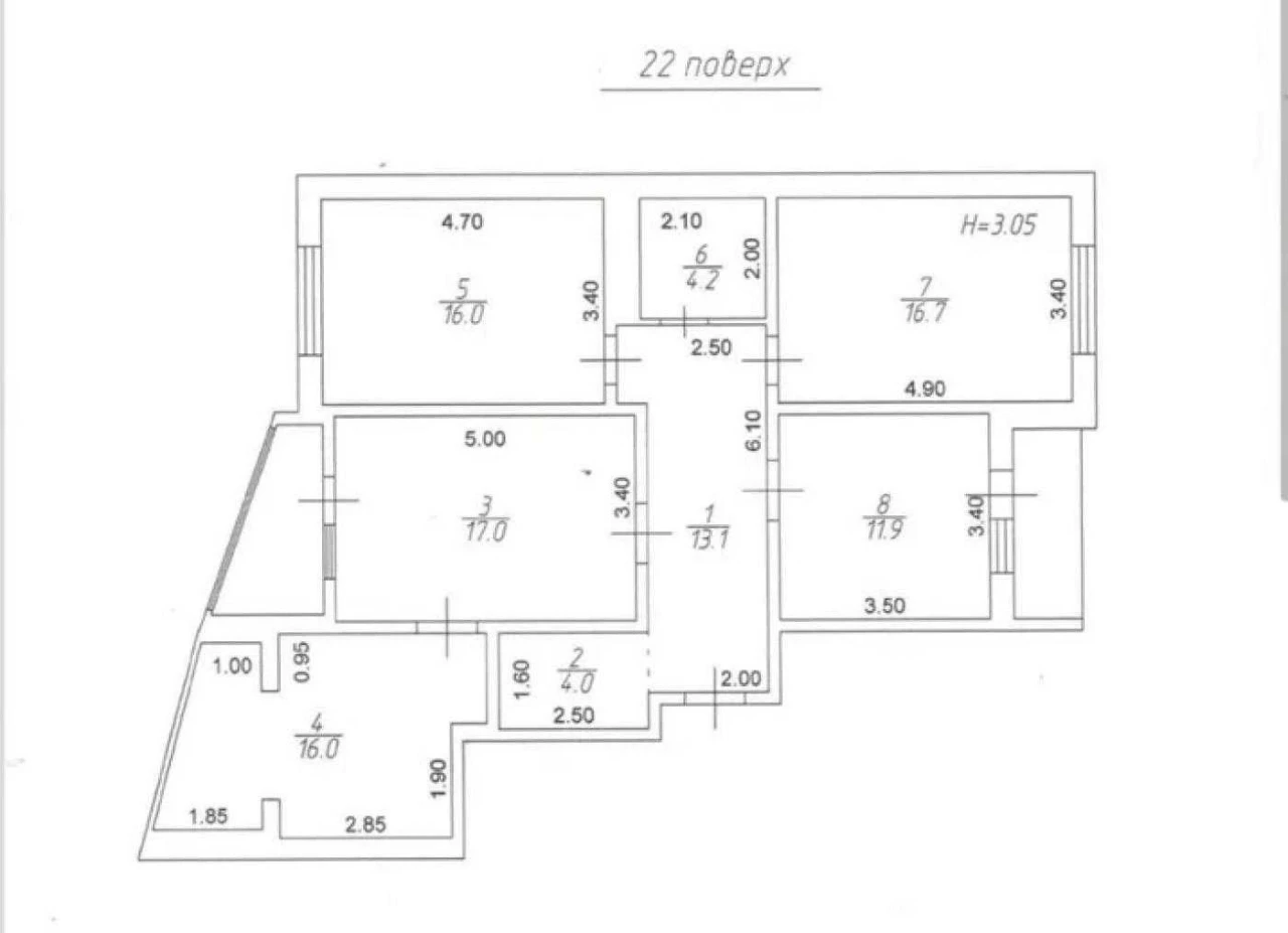 В продаже 4-комнатная квартира в ЖК "Звездный городок - 1".