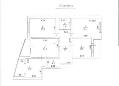 В продаже 4-комнатная квартира в ЖК "Звездный городок - 1".
