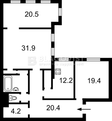 Продаж квартири вул. Хрещатик 15 в Києві / W-7471403