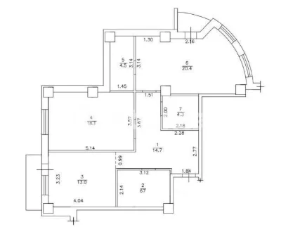 2-комнатная квартира. Приморский. Аркадия