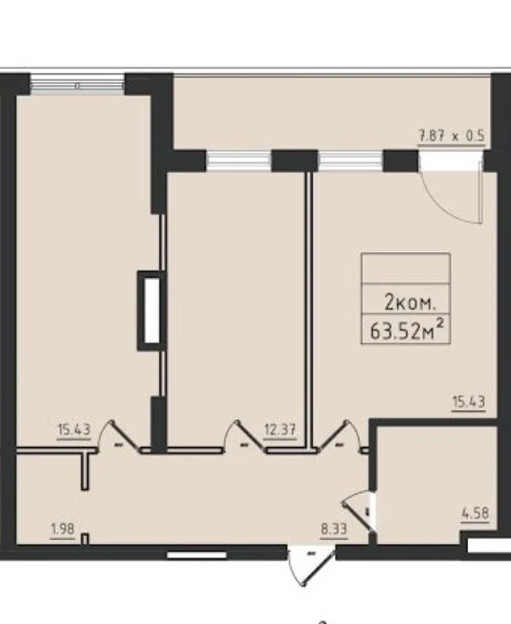 Продам 2-кімнатну квартиру ГАЗ