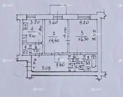 2к. 60м2 Центр (м. Площадь Конституции, Короленко пер. 10) 1