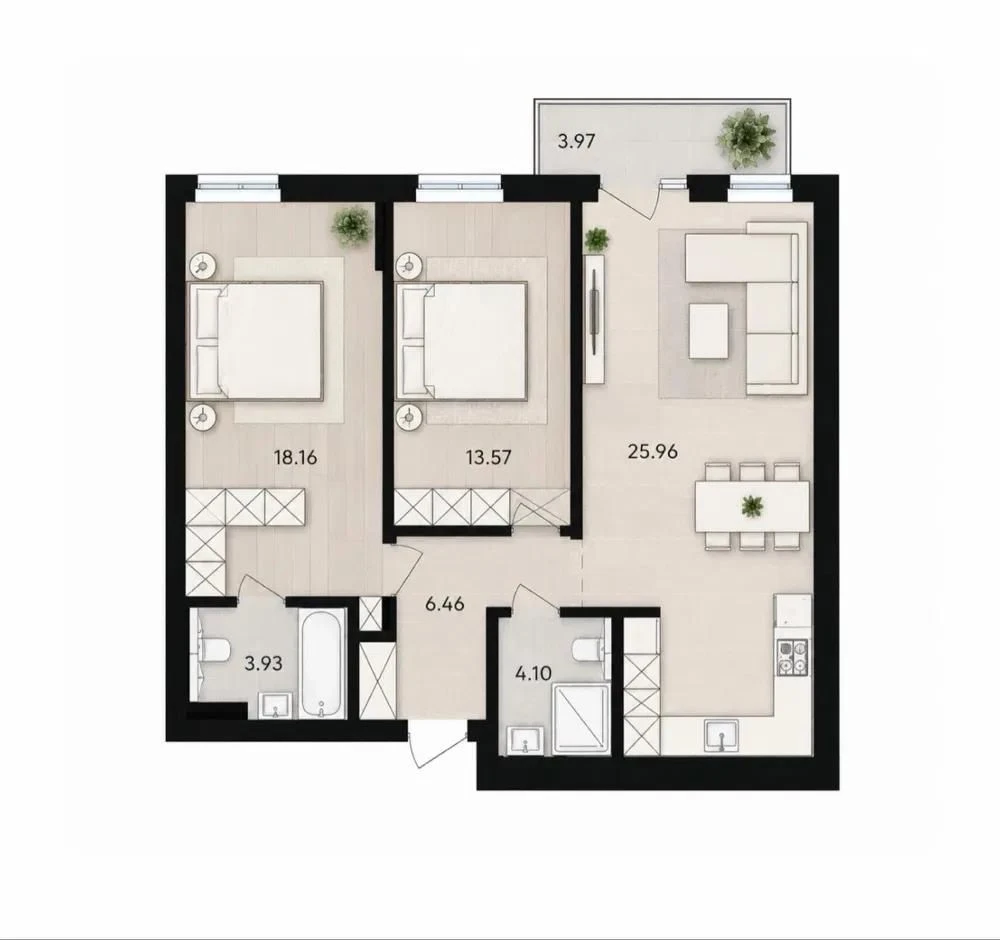 Продаж 2 кімн.квартира 73.26 м² 4/6 ц .вул.Замарстинівська 1