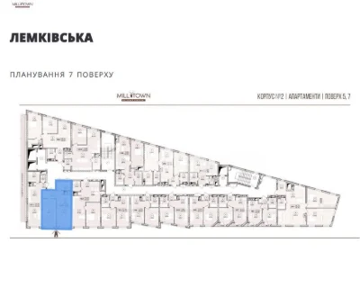Продаж 1-кім квартири в ЖК Mill Town (апартаменти) пр.Чорнов