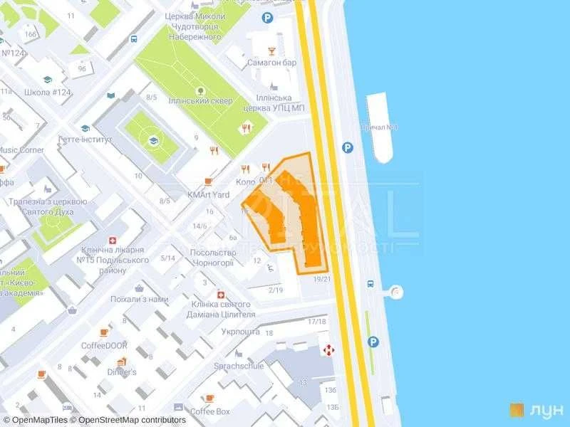 Продаж паркомісця 14м2 ЖК Illinsky Набережно-Хрещатинська 21