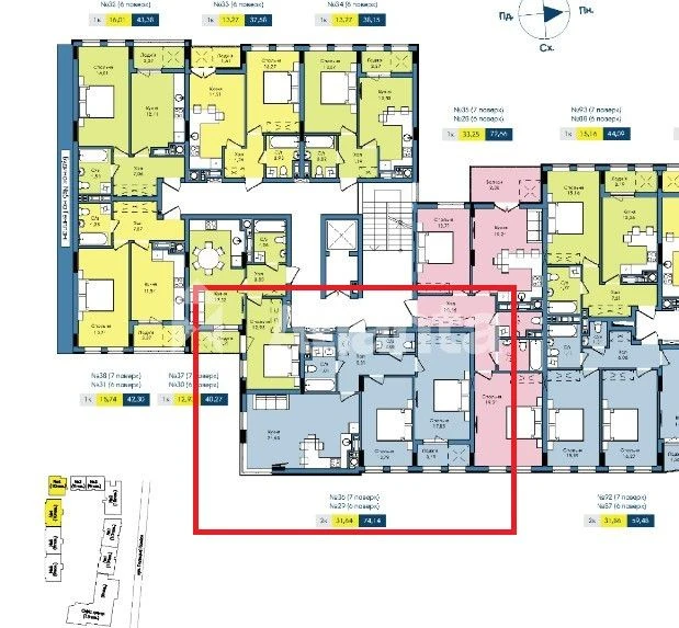 Продаж 2-х кім квартири  в ЖК Washington City.