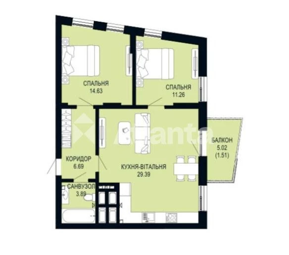 Продаж 2-кім квартири в престижному ЖК Viking Hills на вулиц