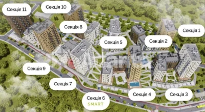 Продаж квартири-студії в ЖК Viking Hills по вул. Щурата
