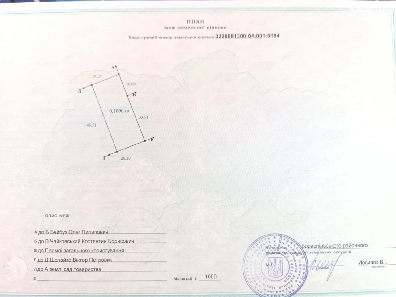 Продаж Земля сільськогосподарського призначення Осокорки