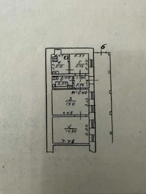 Срочная продажа 3 ком квартиры в Центре. 59 кв. м ТОРГ.