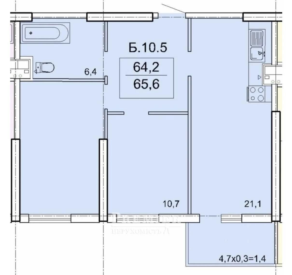 Продам 2-х ком квартиру в ЖК Акрополь 5 ст Фонтана