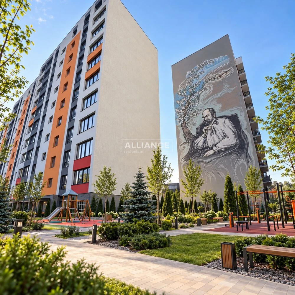 2-к кімнатна видова квартира в затишному районі.