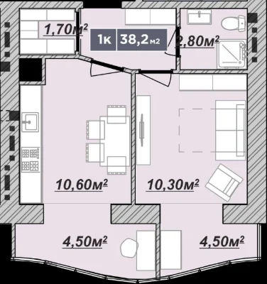 Квартира від забудовника однокімнатна район Каскад центр роз