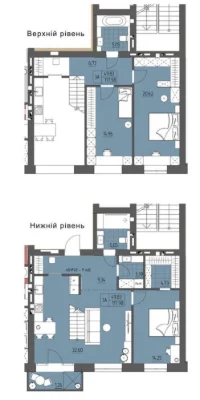 Дворівнева квартира 117 м² | Новобудова | ЄОселя | Розтермін