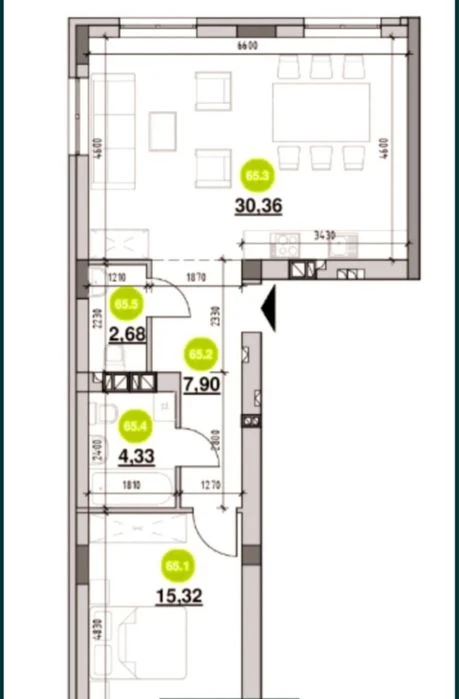 Sale of 1-room apartment in Riel City residential complex is a legal property