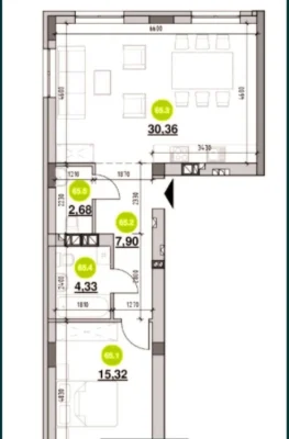 Sale of 1-room apartment in Riel City residential complex is a legal property