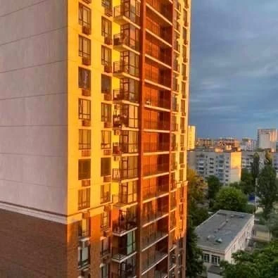 Стильна 1-кімнатна 46 м² | 12 поверх | Панорамна лоджія | Го