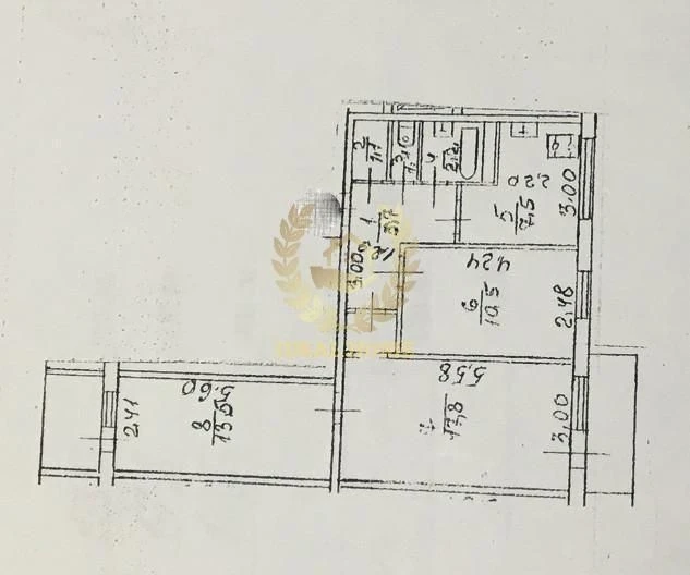 Продаж 3-кімн. квартири, 61.8 м², 3/9, на Воскресенці, вул.