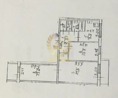 Продаж 3-кімн. квартири, 61.8 м², 3/9, на Воскресенці, вул.