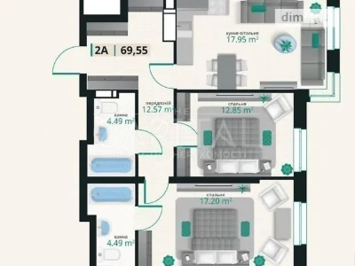 Продажа 2к квартиры 69 кв. м по ул. Старонаводницкая 42-44 •