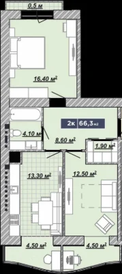 Продаж квартири двокімнатна 2 кім ЖМ Надрічний Вовчинецька-Х