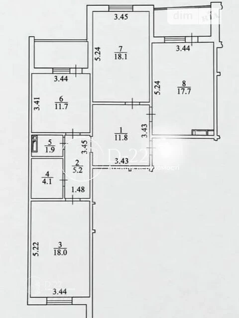Продаж 3к квартири 96.1 кв. м на пров. Балтійський 1 • ID 34