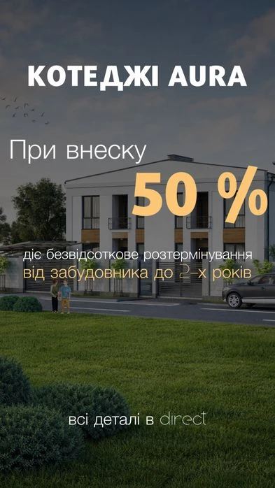 Продаж котеджів з міськими комунікаціями