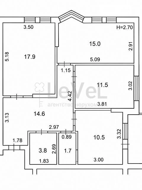 Продаж 3к квартири 78.4 кв. м на вул. Миколи Закревського 95
