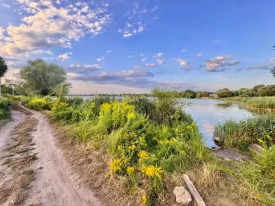 Будинок з великим участком в Києві, на березі озера, Бортнич
