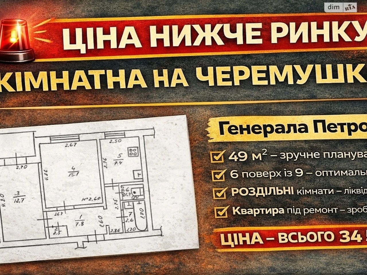 Продаж Квартира Черемушки