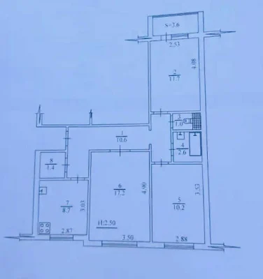 Продам 3-к квартиру на Беляева, ж/м Фрунзенский / Каменский