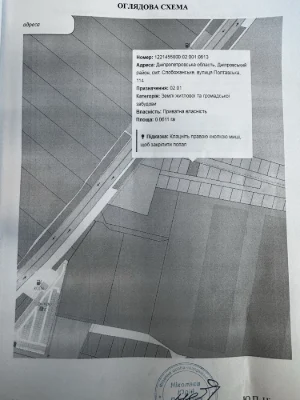 Земельна ділянка у Золоті ключі