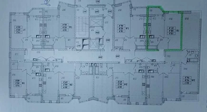 1-комнатная 41 м², сданный дом, ЖК «Прохоровский квартал», у