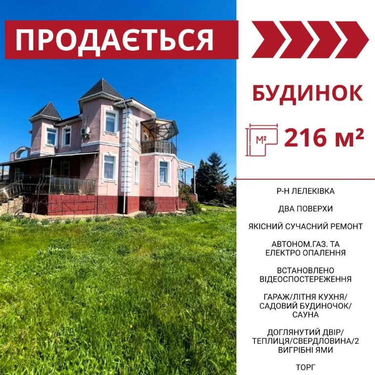 Продається просторий двоповерховий будинок в Кропивницькому,