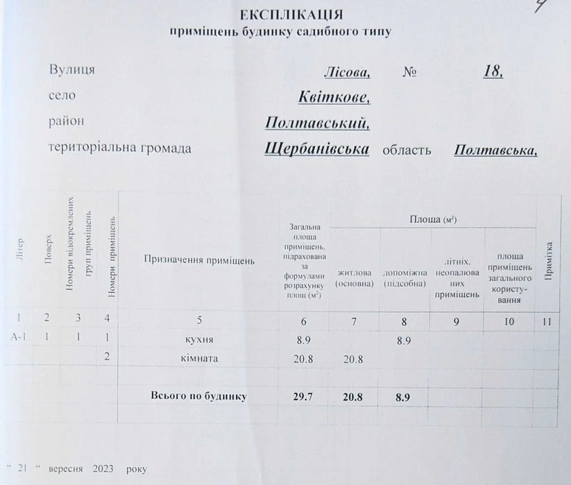 Квіткове. Незавершене будівництво + земельна ділянка.
