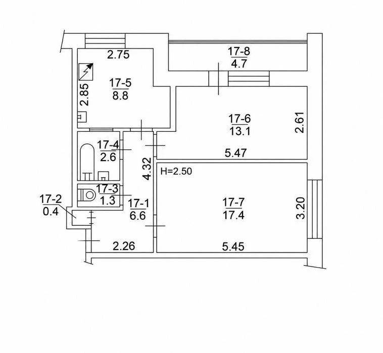 Two-room apartment for sale 55 m., Lesya Kurbasa Ave., 3-A