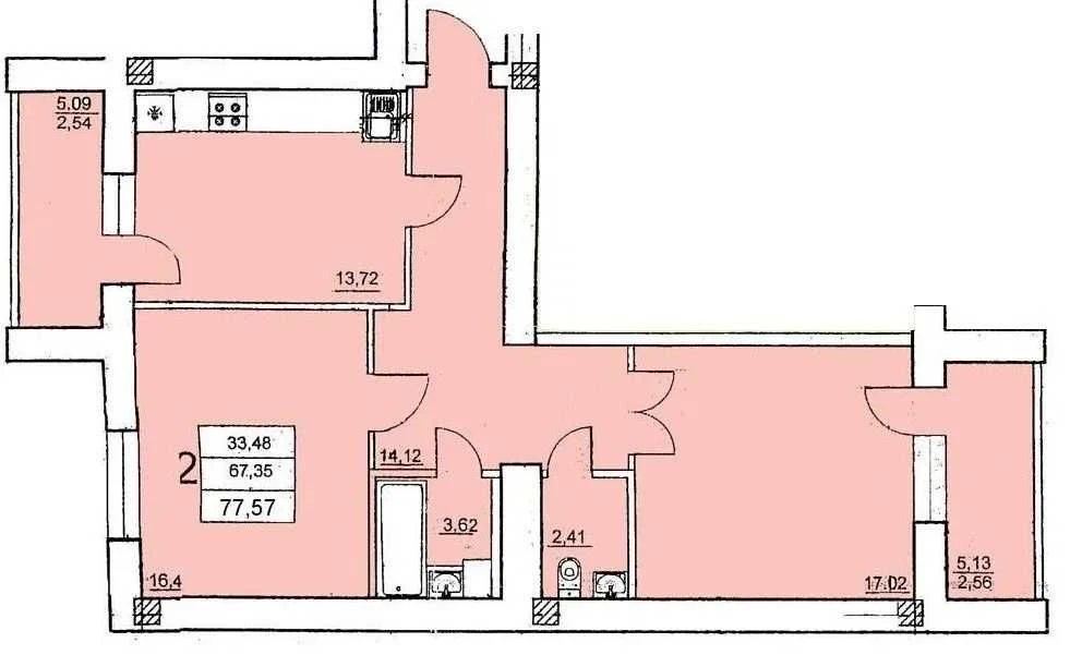 2 комнатная квартира в ЖК на Ефимова, 498632