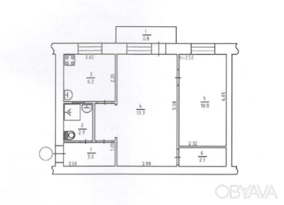 2-комнатная квартира, 44.00 кв.м