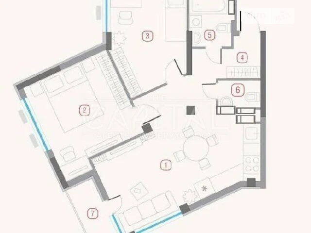 Sale of 3-room apartment 82 sq. m. on Mykhaylo Boychuk St. 41A • ID