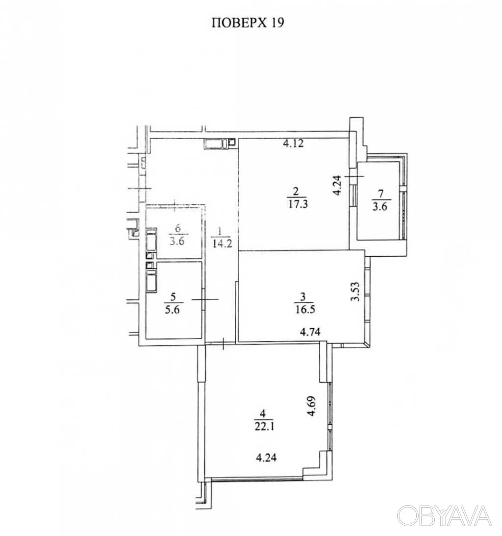 2-комнатная квартира, 82.90 кв.м