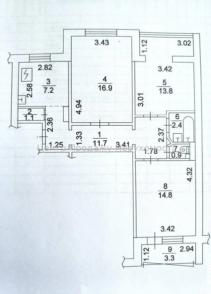 Продаж 3-кімн. квартири 72 м², 2/16 эт, Київ – чудове житло