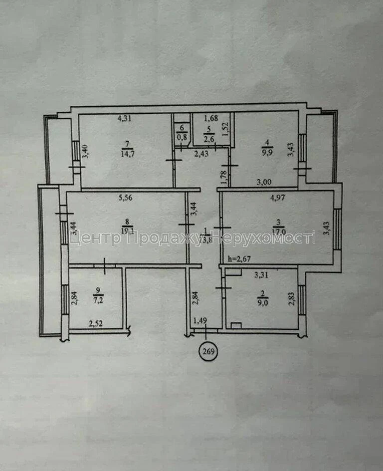 Продаж 5-кімн. квартири, 95 м², Київ, 1/10 пов. Відмінна про
