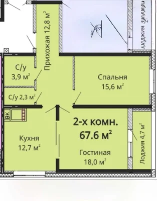 ЖК Омега | 2-х комнатная квартира с дизайнерским ремонтом