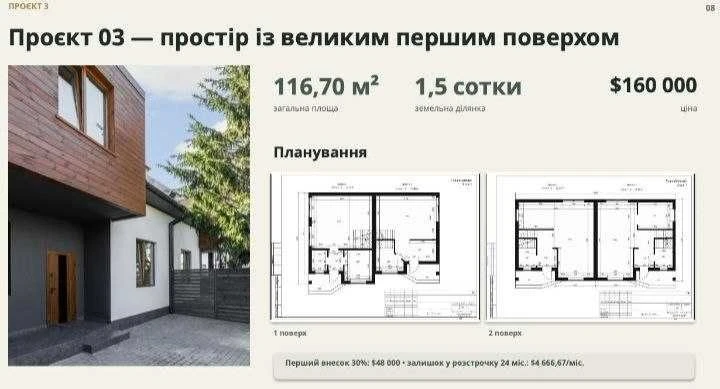 Будинок на Чубаївці у розтермінування на 2 роки