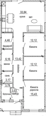 Одноповерховий Будинок 108кв.м  5 соток у  Чистовому стані.