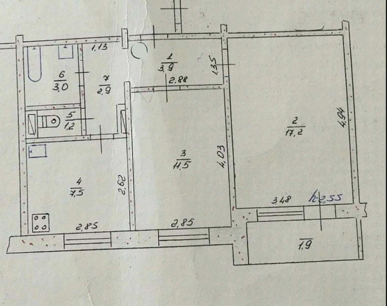 Продам 2к квартиру в будинку нового планування (90ті роки) н