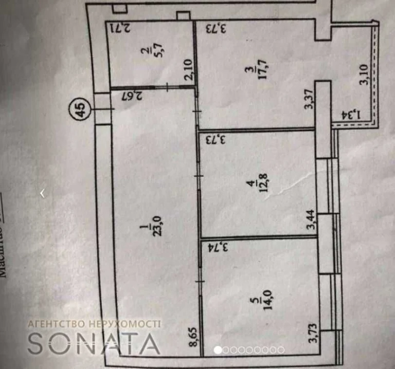 2-к квартира 73 м² в елітному ЖК Резиденція, Центр