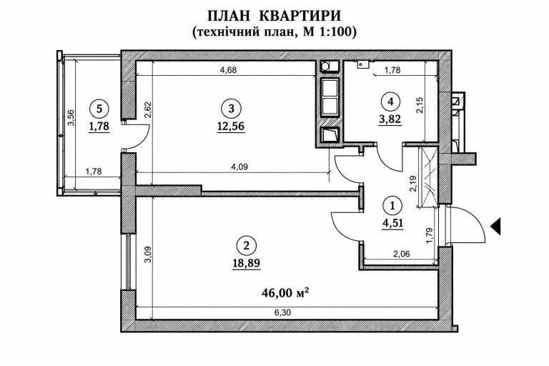 1 кімнатна під єОселю
